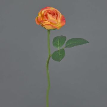 Kunstblume Rose GABI, orange, 30cm, Ø6cm