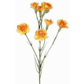 Kunstblumenzweig Nelke PIARA, orange-gelb, 60cm, Ø3-5cm Kunstblumenzweig Nelke PIARA, orange-gelb, 60cm, Ø3-5cm