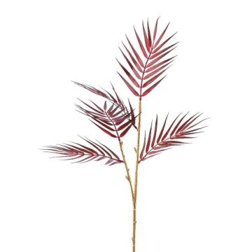 Dekozweig Goldfruchtpalme MELTOR, burgunderrot-gold, 80cm