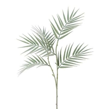 Dekozweig Goldfruchtpalme MELTOR, gefroren, weiß-grün, 80cm