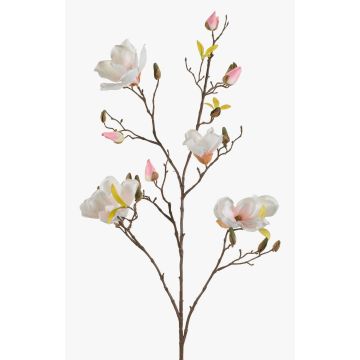 Große Kunstblume Magnolie LILO, weiß-rosa, 110cm, Ø5-9cm