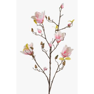 Große Kunstblume Magnolie LILO, pink-weiß, 110cm, Ø5-9cm
