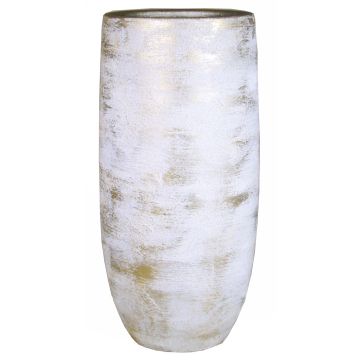 Vase AETIOS, Keramik, Farbverlauf, weiß-gold, 35cm, Ø18cm Vase AETIOS, Keramik, Farbverlauf, weiß-gold, 35cm, Ø18cm