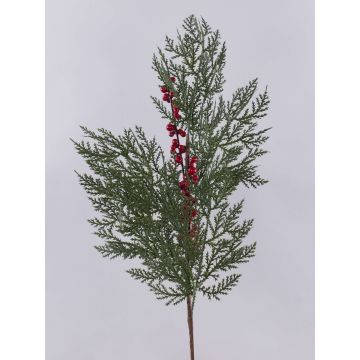 Künstlicher Zedernzweig AMANDLA mit Beeren, rot-grün, 80cm Künstlicher Zedernzweig AMANDLA mit Beeren, rot-grün, 80cm