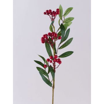 Künstlicher Vogelbeeren Zweig BERNFRIEDE mit Früchten, rot, 55cm Künstlicher Vogelbeeren Zweig BERNFRIEDE mit Früchten, rot, 55cm