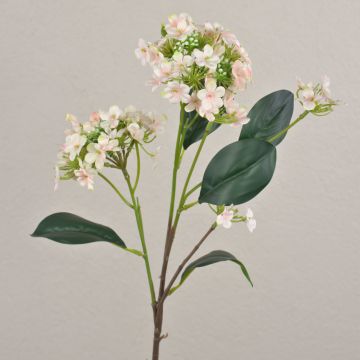 Künstlicher Zweig Schneeball LINDIWE, rosa-creme, 70cm, Ø5-10cm