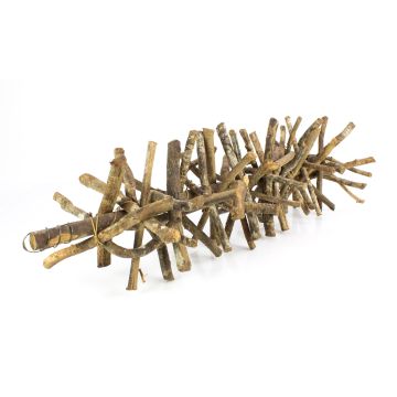 Weinrebenholz GRAZY VINO, gebunden, braun, 60x20cm