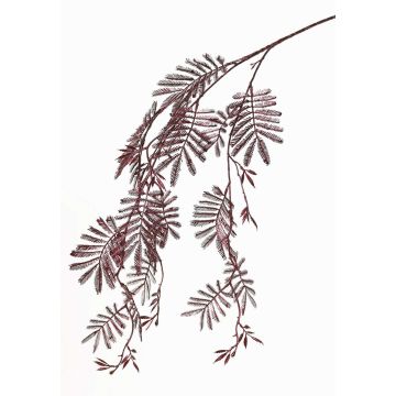 Künstlicher Mimosenzweig RENGU, dunkelrot, 110cm