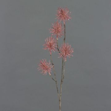 Künstlicher Zweig Zaubernuss NUMBAT mit Blüten, altrosa, 70cm, Ø6cm