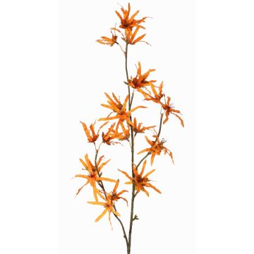 Künstlicher Zaubernuss Zweig ORAFA mit Blüten, orange, 80cm, Ø4-8cm Künstlicher Zaubernuss Zweig ORAFA mit Blüten, orange, 80cm, Ø4-8cm