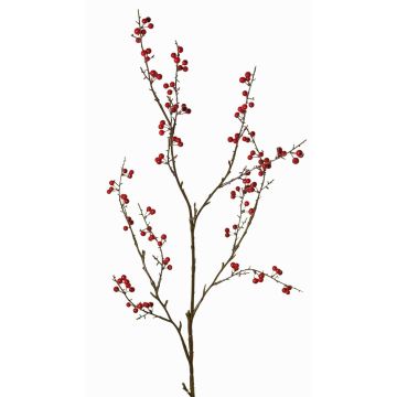 Scheinbeeren Zweig künstlich SYLTAN mit Beeren, rot, 120cm
