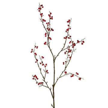 Scheinbeeren Zweig künstlich SYLTAN mit Beeren, rot, 120cm