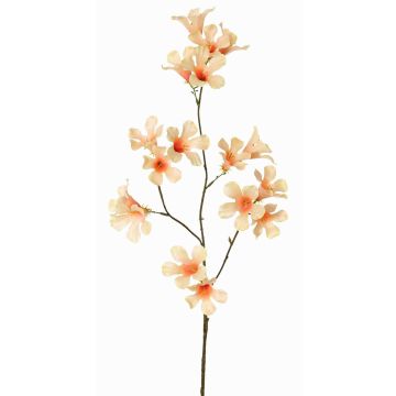 Kunstblumenzweig Jasmintrompete AURINA, pfirsich, 90cm