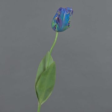Kunstblume Papageientulpe UAKARI, blau-grün-lila, 65cm, Ø6cm Kunstblume Papageientulpe UAKARI, blau-grün-lila, 65cm, Ø6cm
