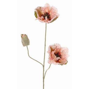 Deko Zweig Mohnblume MODLING, rosa, 75cm, Ø12cm Deko Zweig Mohnblume MODLING, rosa, 75cm, Ø12cm