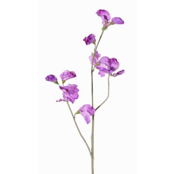 Kunstblumenzweig Lathyrus ASFALOTH, lila, 65cm, Ø3-5cm