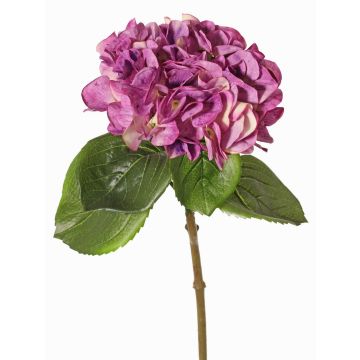 Hortensien Kunstblume CHIDORI, violett-creme, 60cm, Ø18cm
