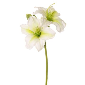 Kunstblume Taglilie NEULIDA mit Blüten, weiß-grün, 65cm, Ø11cm