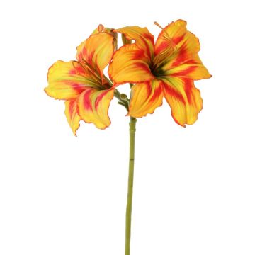 Kunstblume Taglilie NEULIDA mit Blüten, orange-rot, 65cm, Ø11cm