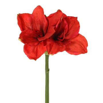 Amaryllis künstlich NARWELA, rot, 70cm, Ø10-13cm