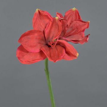 Amaryllis künstlich NARWELA, rot, 70cm, Ø10-13cm