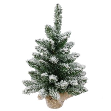 Kunst Tannenbaum KIRUNA, beschneit, Jutesack, 45cm, Ø30cm Kunst Tannenbaum KIRUNA, beschneit, Jutesack, 45cm, Ø30cm
