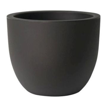 Runder Pflanztopf ETRION aus Kunststoff, schwarz, 61cm, Ø74cm