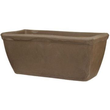 Blumenkasten MUKIL aus Terrakotta, braun, 51x19x19cm Blumenkasten MUKIL aus Terrakotta, braun, 51x19x19cm