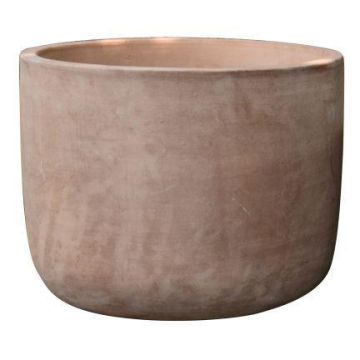 Terrakotta Blumentopf RETIAN, 2 Stück, patiniert, outdoor, braun, 24x31cm, 28x37cm