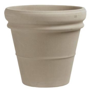 Terrakotta Pflanztopf BRYNEX mit Doppelrand, outdoor, beige, 42cm, Ø45cm Terrakotta Pflanztopf BRYNEX mit Doppelrand, outdoor, beige, 42cm, Ø45cm