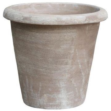 Blumentopf ELVORN aus Terrakotta, handmade, patiniert, braun, 55cm, Ø58cm Blumentopf ELVORN aus Terrakotta, handmade, patiniert, braun, 55cm, Ø58cm