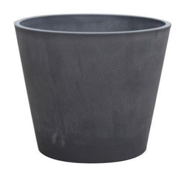 Pflanztopf SUAVIA aus Holzbeton, anthrazit, 60cm, Ø80cm Pflanztopf SUAVIA aus Holzbeton, anthrazit, 60cm, Ø80cm