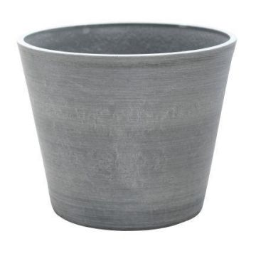 Pflanztopf SUAVIA aus Holzbeton, outdoor, graphitgrau, 49cm, Ø60cm