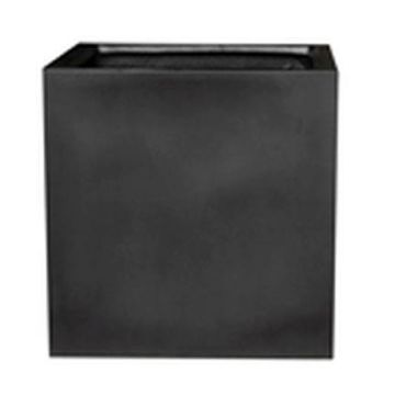 Fiberstone Blumentopf VELDORA, 3 Stück, outdoor, schwarz, 20x20x20cm, 30x30x30cm, 40x40x40cm