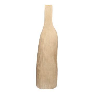 Flaschenvase PHILLIPA aus Terrakotta, mit Maserung, taupe, 21,3x14x78,5cm Flaschenvase PHILLIPA aus Terrakotta, mit Maserung, taupe, 21,3x14x78,5cm