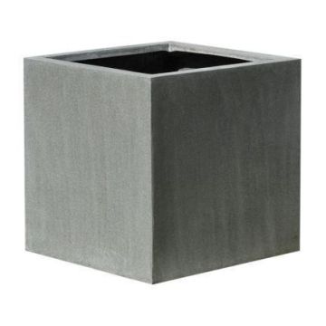 Fiberstone Blumentopf VELDORA, 3 Stück, outdoor, grau, 20x20x20cm, 30x30x30cm, 40x40x40cm