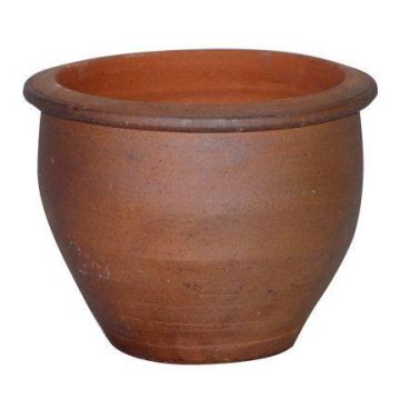 Keramiktopf ULVORN, 4 Stück, glasiert, outdoor, braun, 27x33cm, 32x40cm, 39x50cm, 45x60cm