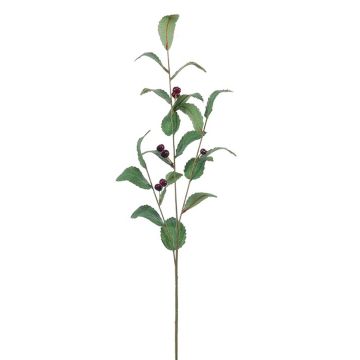 Kunstzweig Scheinbeere REINALA mit Beeren, grün-burgunderrot, 70cm