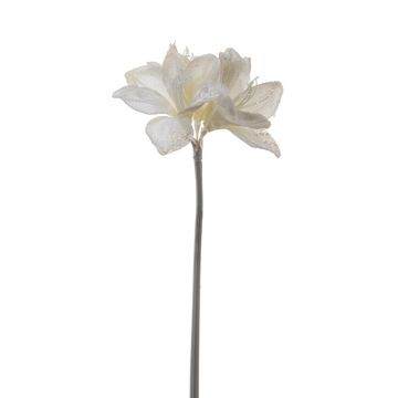 Künstliche Blume Amaryllis DONIEL, Glitzer, perlmutt, 80cm