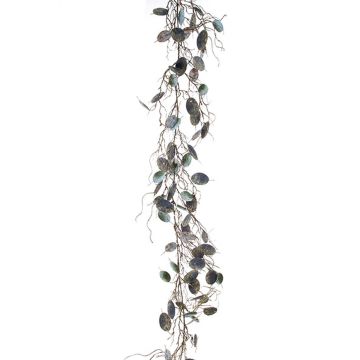 Deko Girlande Silberblatt DIFFENIA, grau-blau, 210cm Deko Girlande Silberblatt DIFFENIA, grau-blau, 210cm