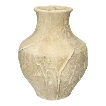 Dekovase STEPHANIE aus Beton, mit Struktur, beige, 29,5cm, Ø22cm Dekovase STEPHANIE aus Beton, mit Struktur, beige, 29,5cm, Ø22cm