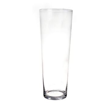 Konische Boden Blumenvase AMNA AIR aus Glas, klar, 70cm, Ø19cm Konische Boden Blumenvase AMNA AIR aus Glas, klar, 70cm, Ø19cm