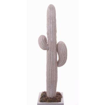 Künstlicher Saguaro Kaktus LUCIEN auf Steckstab, weiß, 80cm