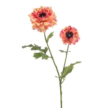 Dekoblume Ranunkel LOLYN, pfirsich-rosa, 65cm