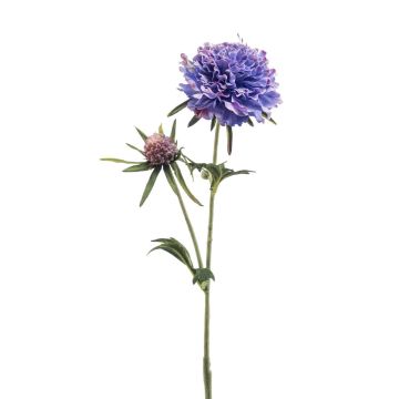 Kunst Zweig Scabiosa BASOLO, lila-blau, 55cm