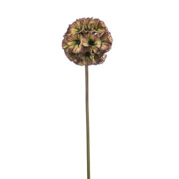 Kunstzweig Stern Scabiosa LUCILLE, grün-violett, 65cm