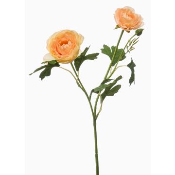 Dekozweig Ranunkel Blumenzweig FLORANCE, pfirsich, 45cm