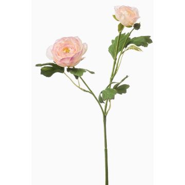 Dekozweig Ranunkel Blumenzweig FLORANCE, rosa-lachs, 45cm
