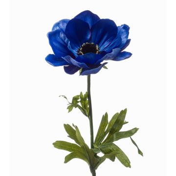 Kunstblume Anemone URASSAYA, dunkelblau, 45cm