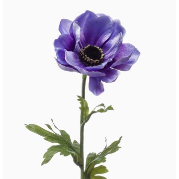 Kunstblume Anemone URASSAYA, blau-lila, 45cm